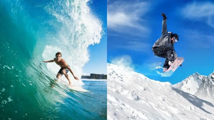 Surfer Vs Snowboarder